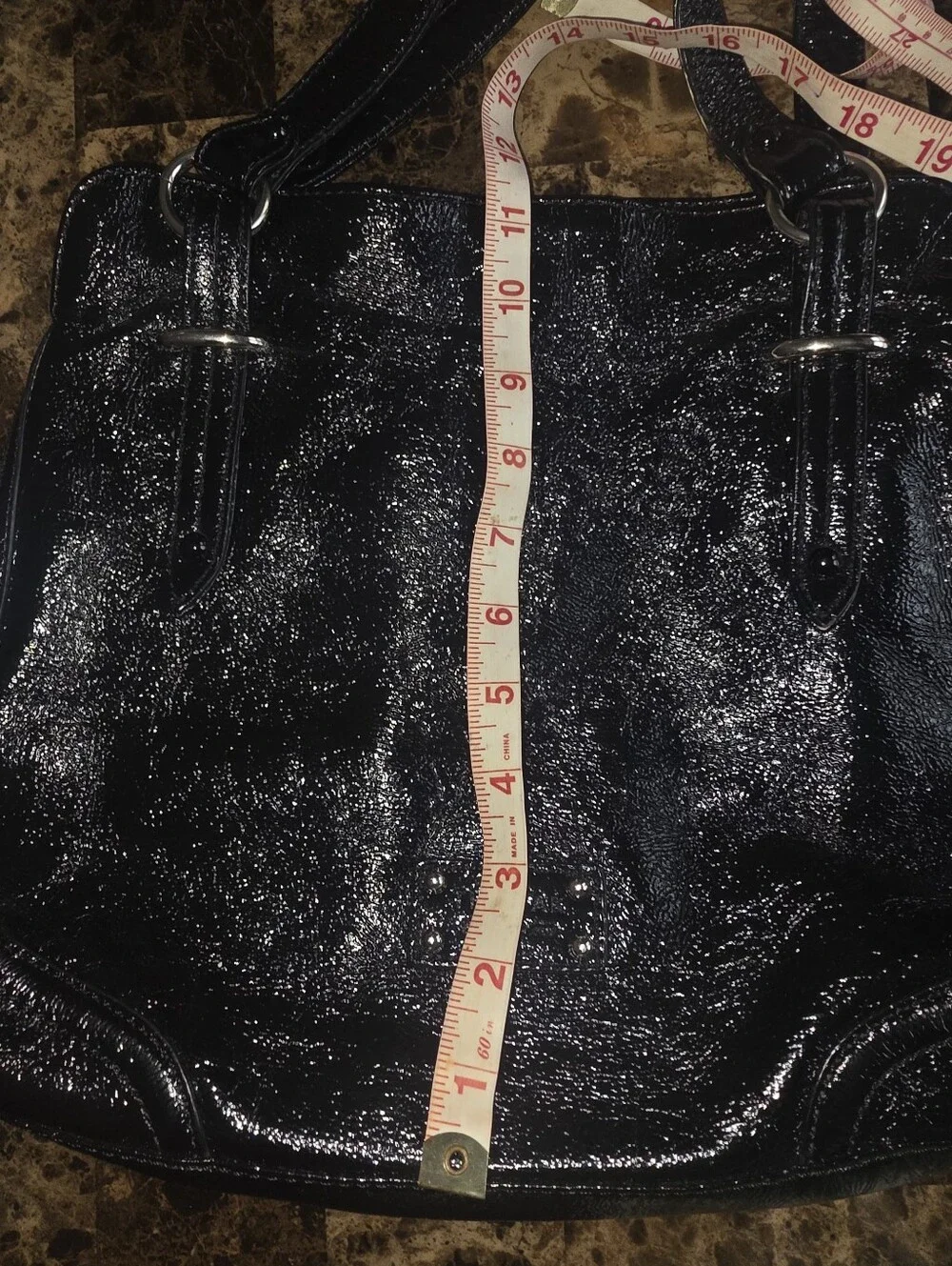 The Sak Black Patent Shoulder/hand Bag